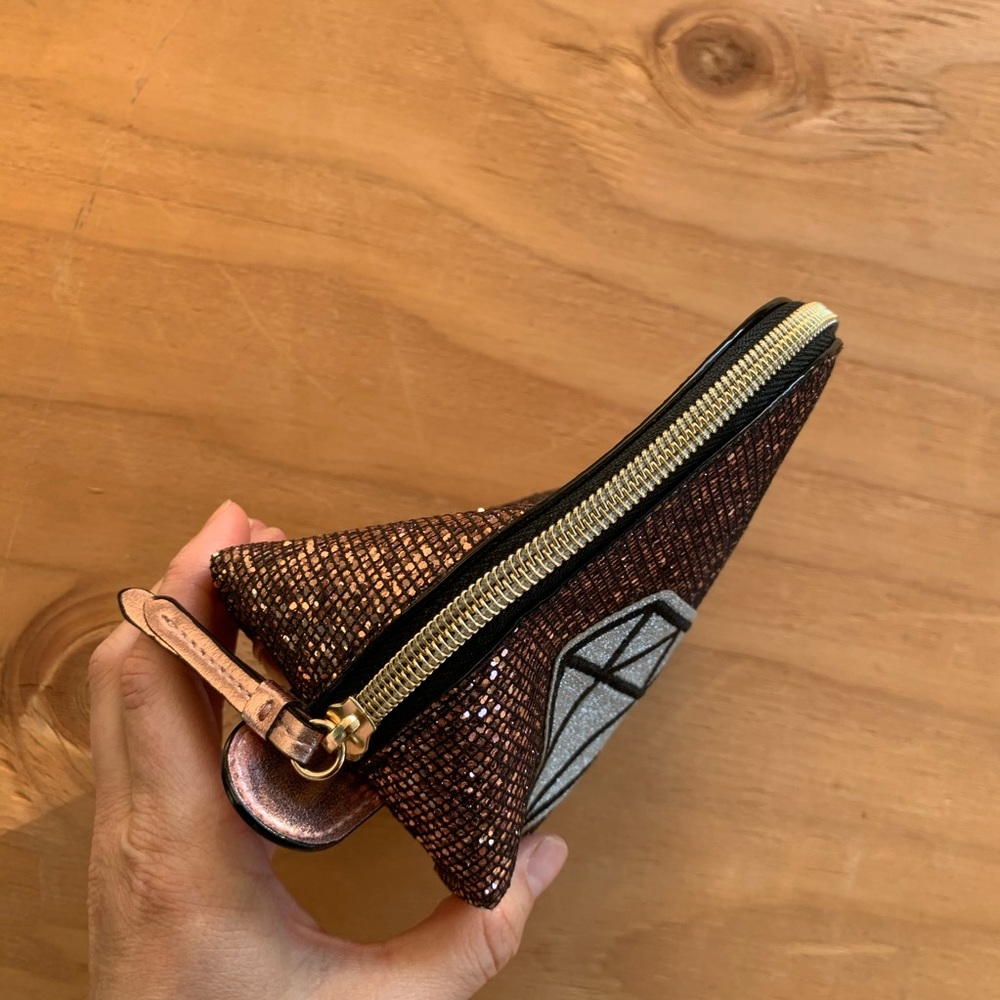 Victoria’s Secret Glitter Patchwork Cosmetics Bag - image 5